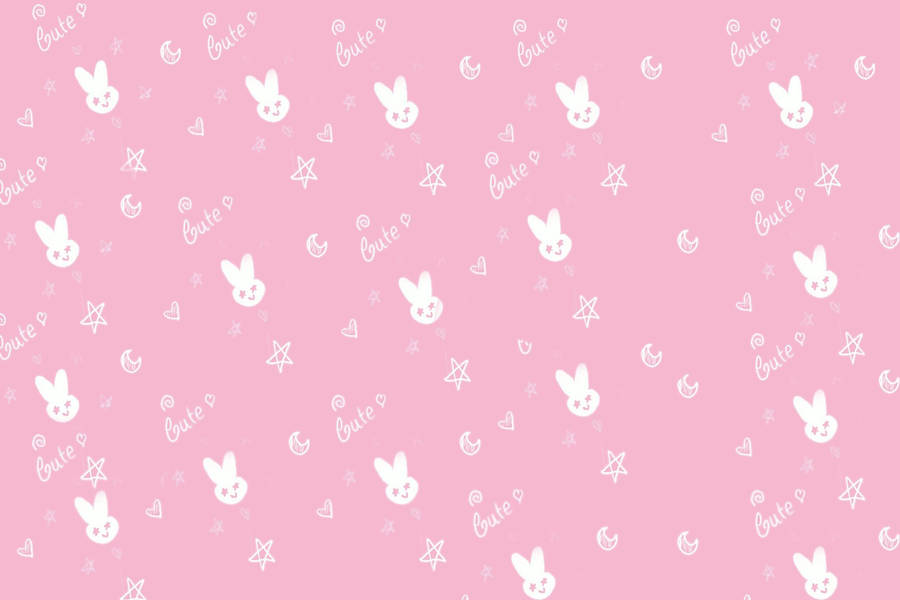 Cute Pink Doodle Wallpaper