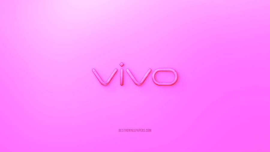 Cute Pink Vivo Logo Wallpaper