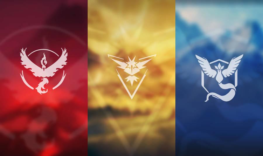 Cute Pokemon Go Team Emblems Wallpaper