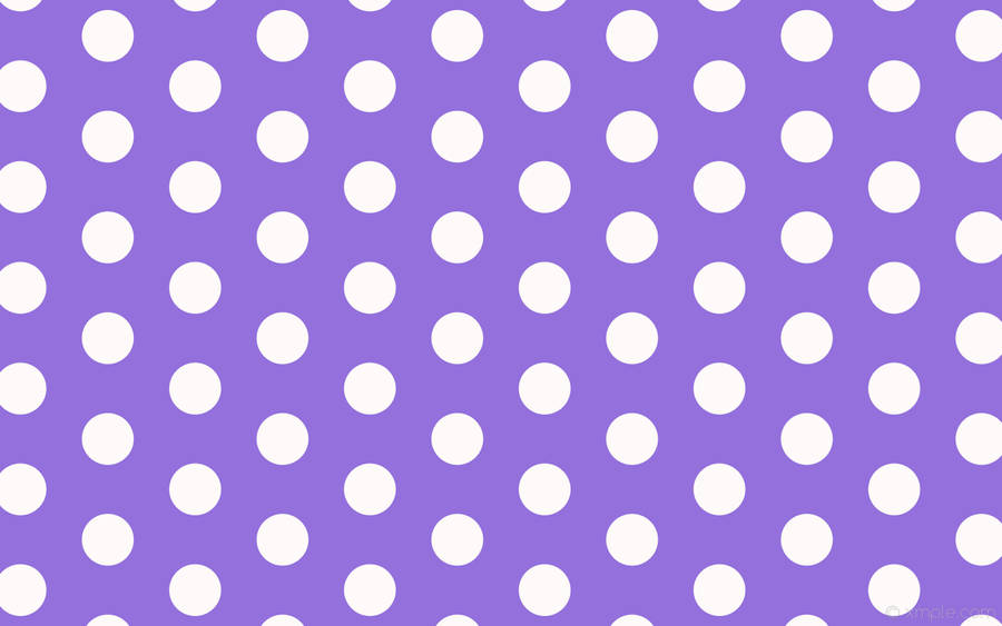 Cute Purple Polka Dot Pattern Wallpaper