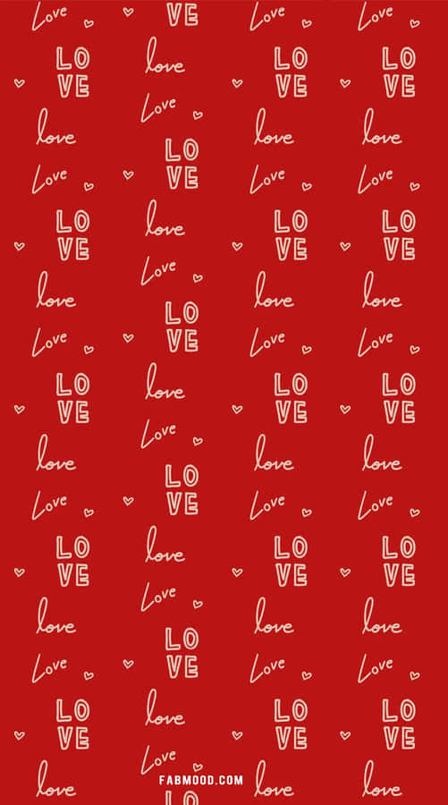 Cute Red Pattern Wallpaper