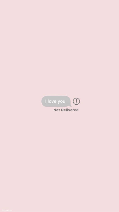 Cute Sad Undelivered Message Wallpaper