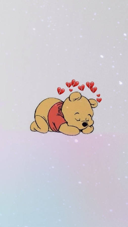 Cute Sad Winnie Wallpaper