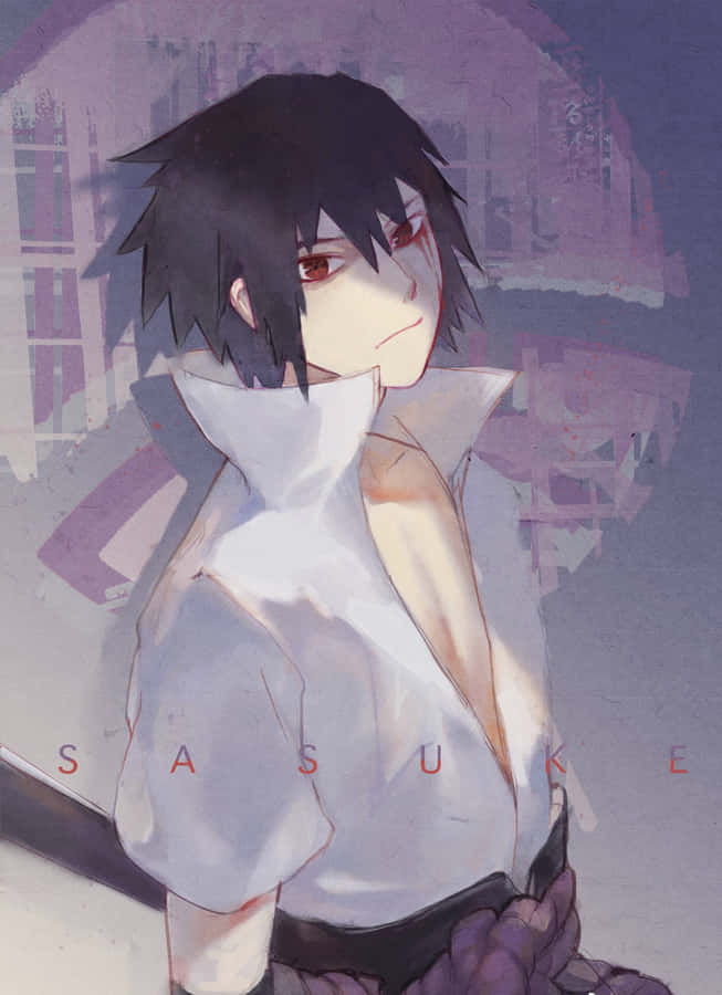 Cute Sasuke Uchiha Living His Best Life Wallpaper