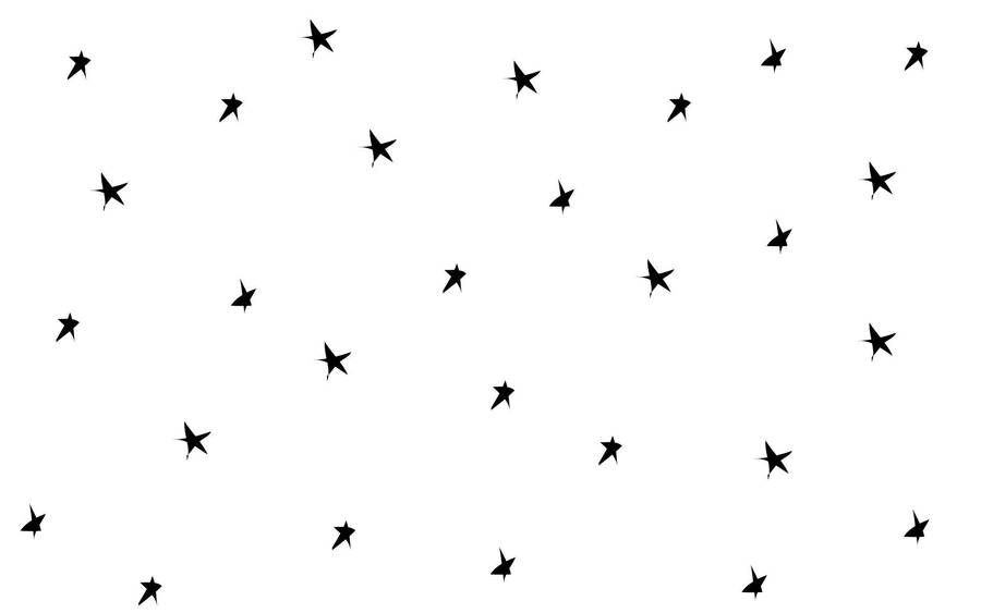 Cute Simple Black Stars Wallpaper