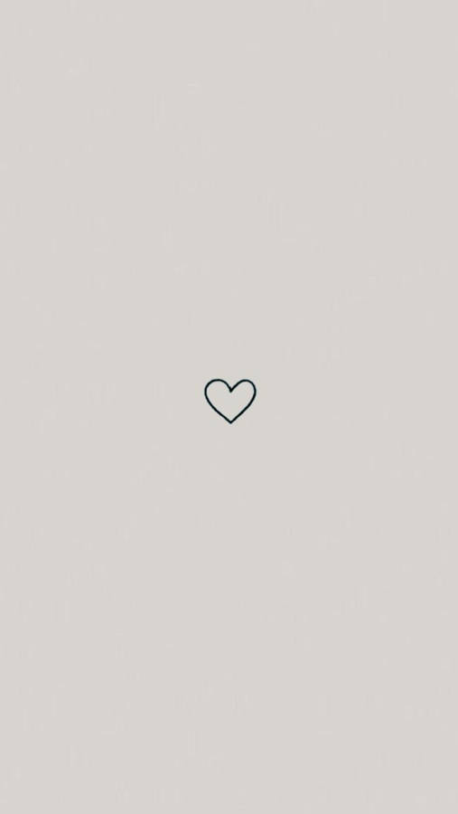 Cute Simple Single Heart Wallpaper