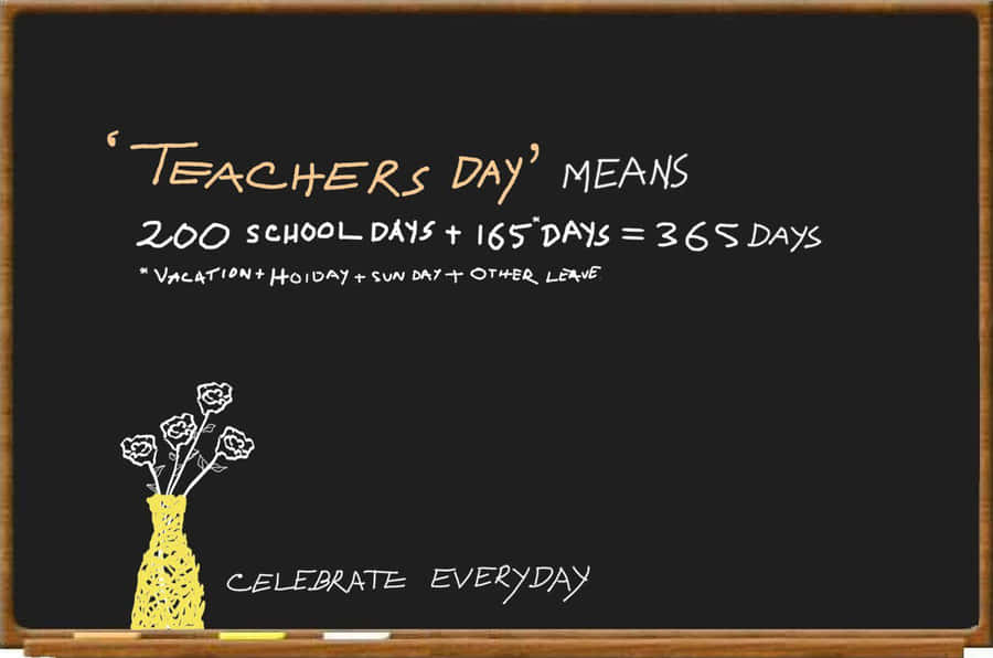 Cute Teachers Quote Wallpaper