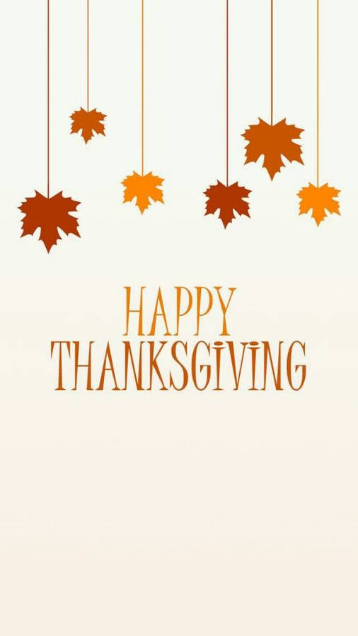 Cute Thanksgiving Maple Leaf Wallpaper