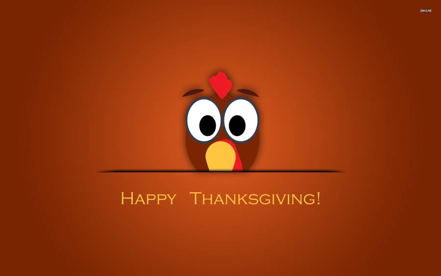 Cute Thanksgiving Rooster Head Wallpaper