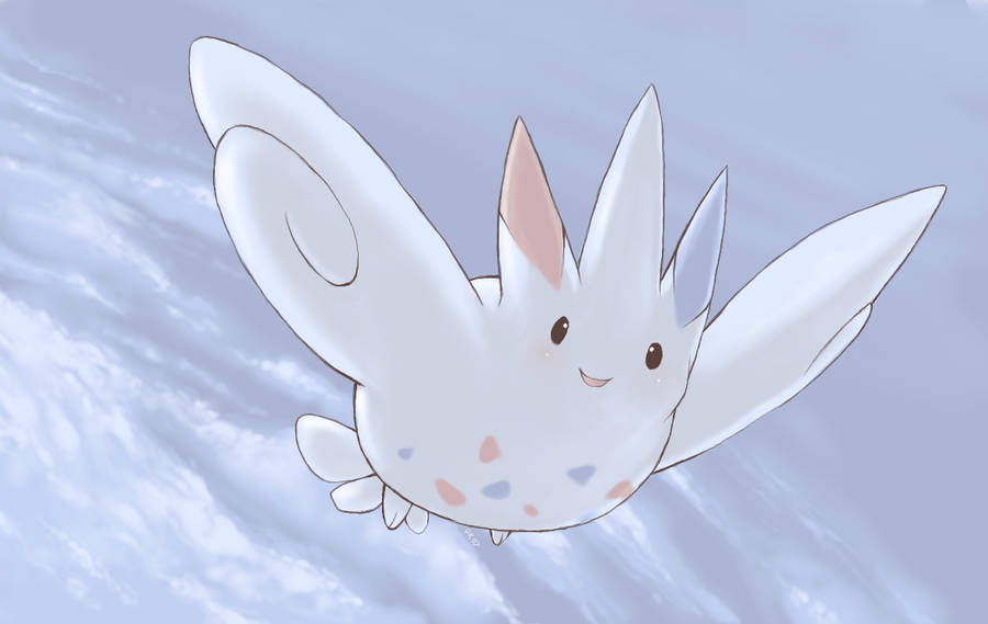 Cute Togekiss Drawing Wallpaper