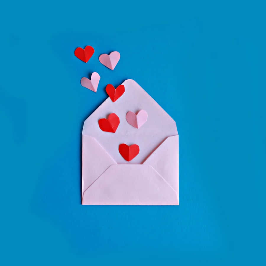 Cute Valentines Day Love Letter Envelope Wallpaper