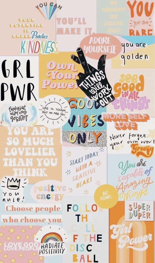 Cute Vsco Aesthetic Pastel Collage Wallpaper