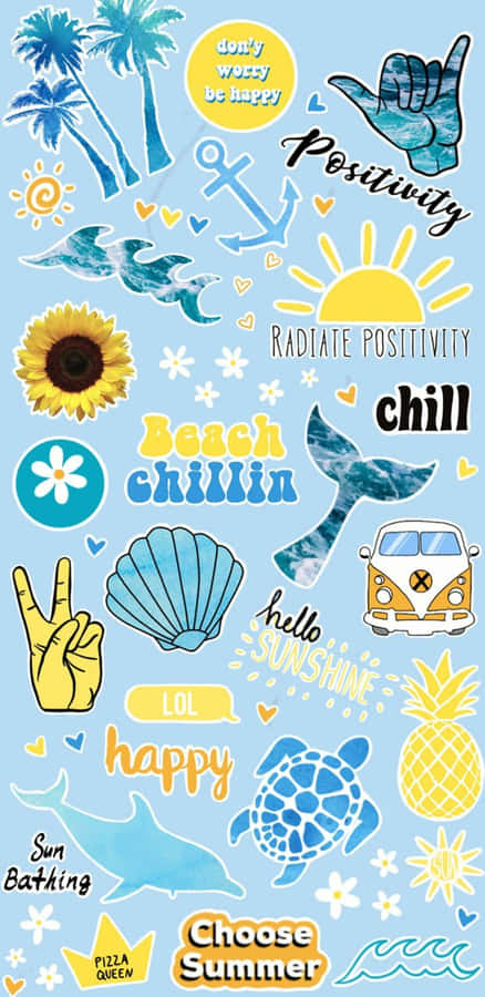 Cute Vsco Blue Aesthetic Wallpaper