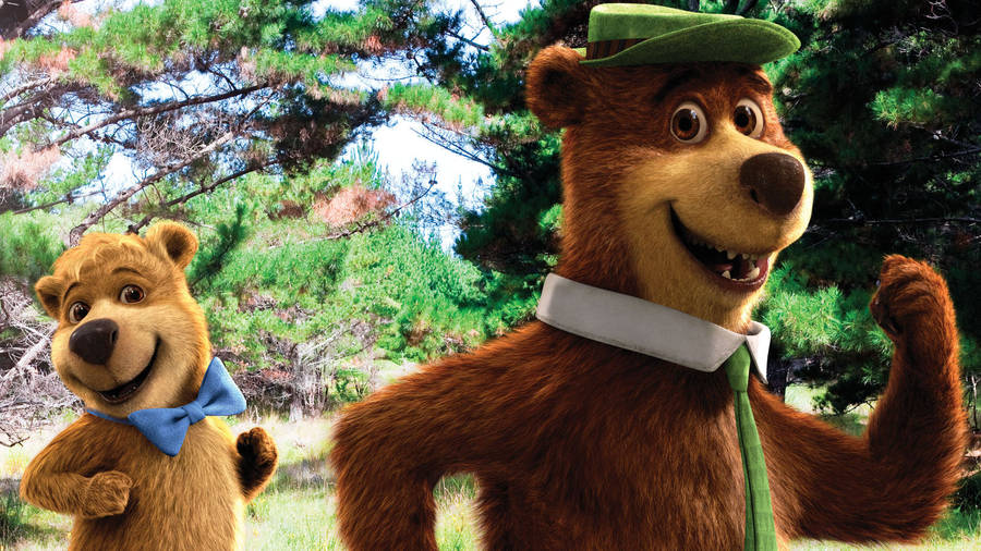 Cute Yogi Bear With Boo Wallpaper