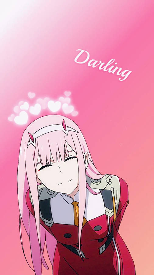 Cute Zero Two Phone Wallpaper