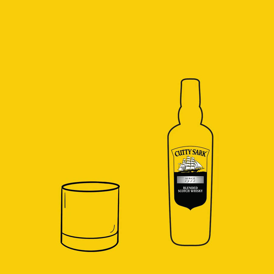 Cutty Sark Drink Yellow Digital Art Wallpaper