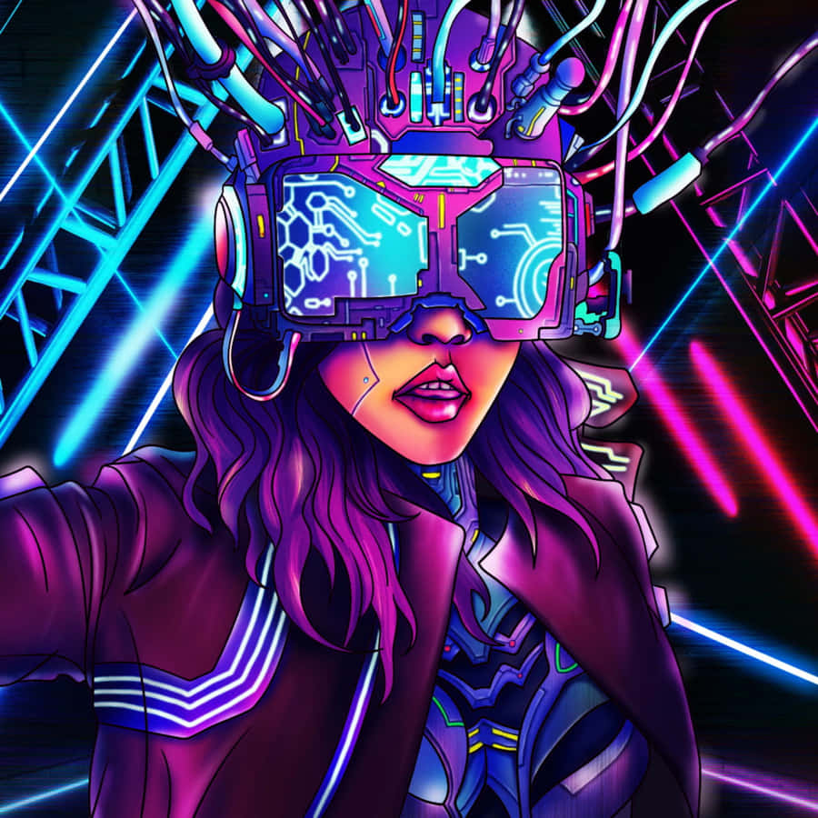 Cyber Virtual Reality Experience Wallpaper