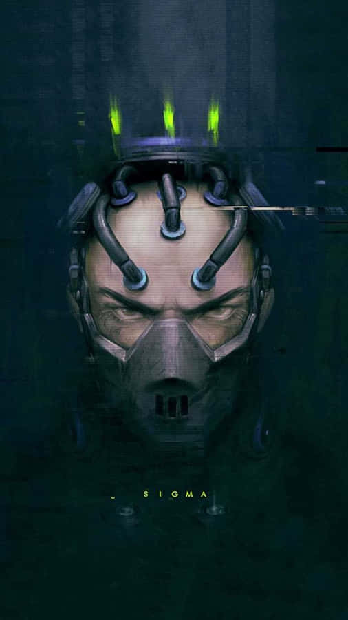 Cybernetic Head Portrait Sigma Wallpaper