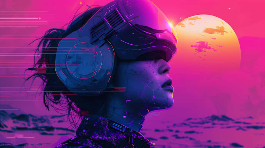 Cybernetic Vision Virtual Reality Wallpaper