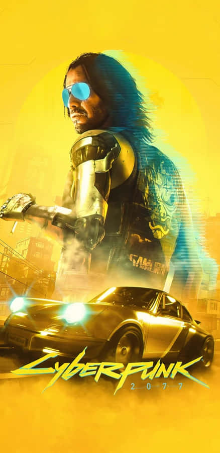 Cyberpunk2077 Game Characterand Car Wallpaper