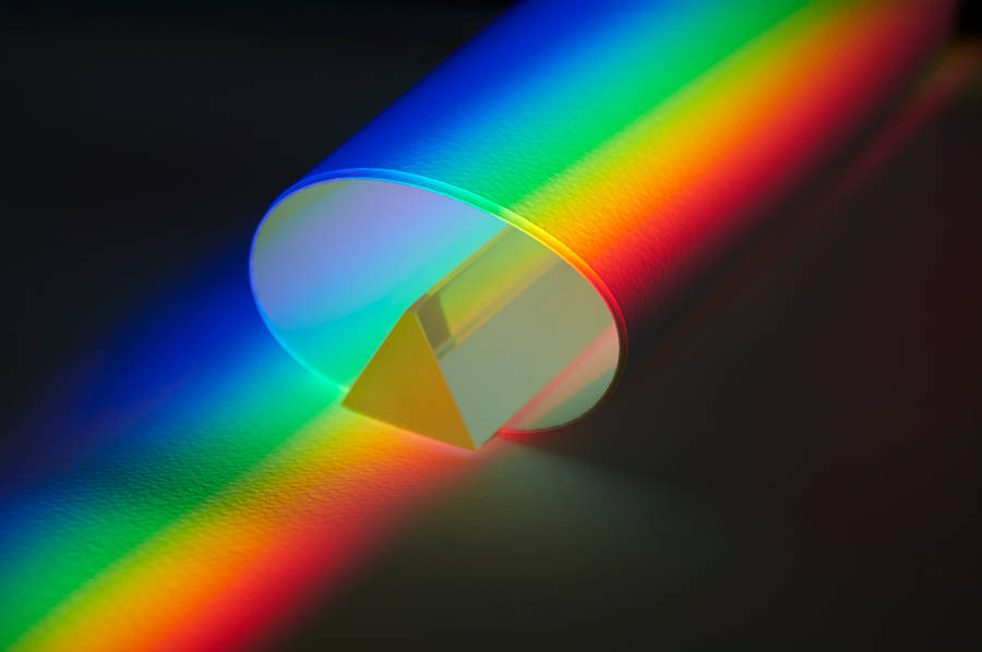 Cylinder Rainbow Prism Wallpaper