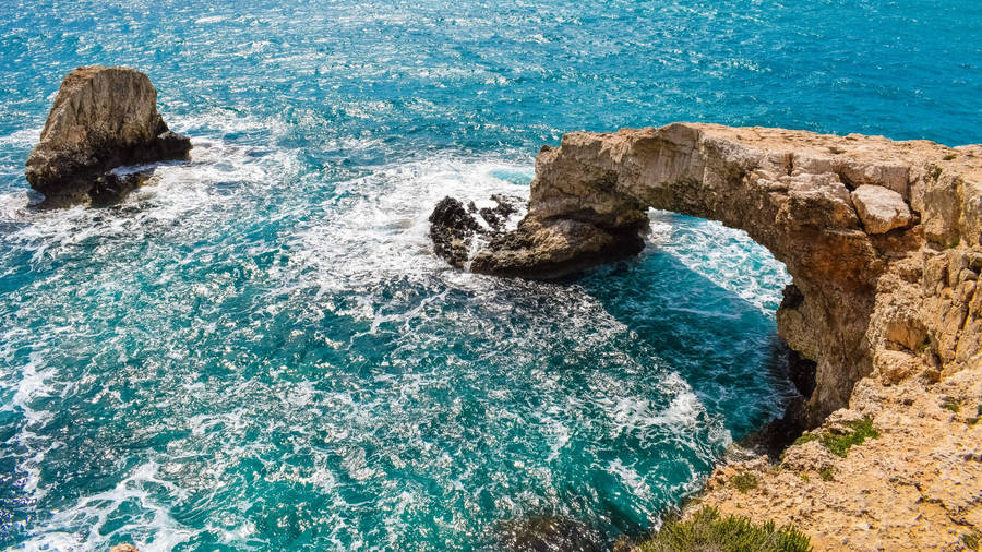 Cyprus Ayia Natural Arch Wallpaper