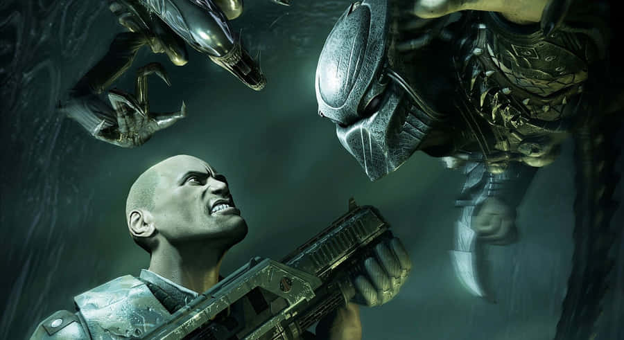 Cyrus Warhead Of Alien Vs Predator Wallpaper