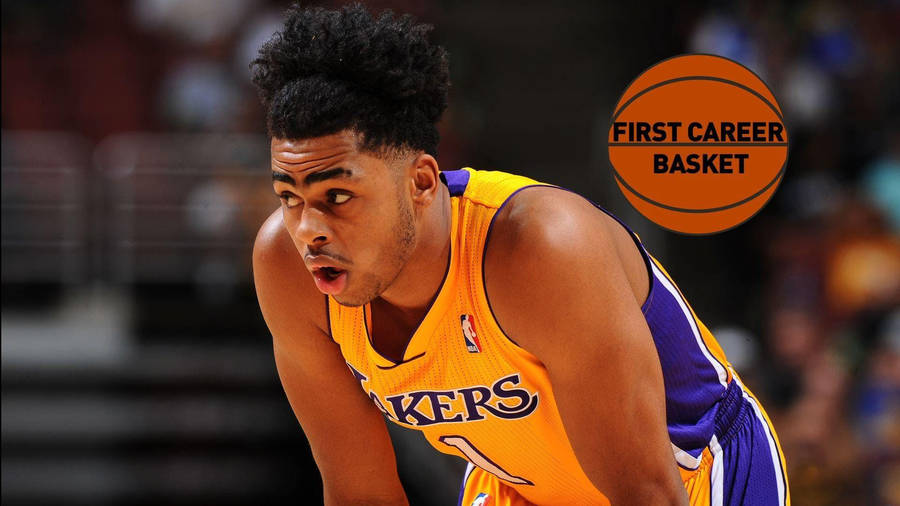 D'angelo Russell First Career Basket Wallpaper