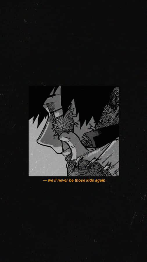 Dabi Minimal Box Black Phone Wallpaper