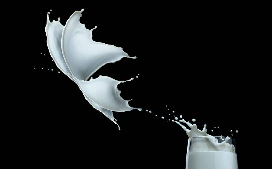 Dairy Milk Liquid Butterfly Splatter Wallpaper