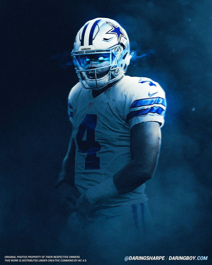 Dak Prescott Digital Artwork Wallpaper