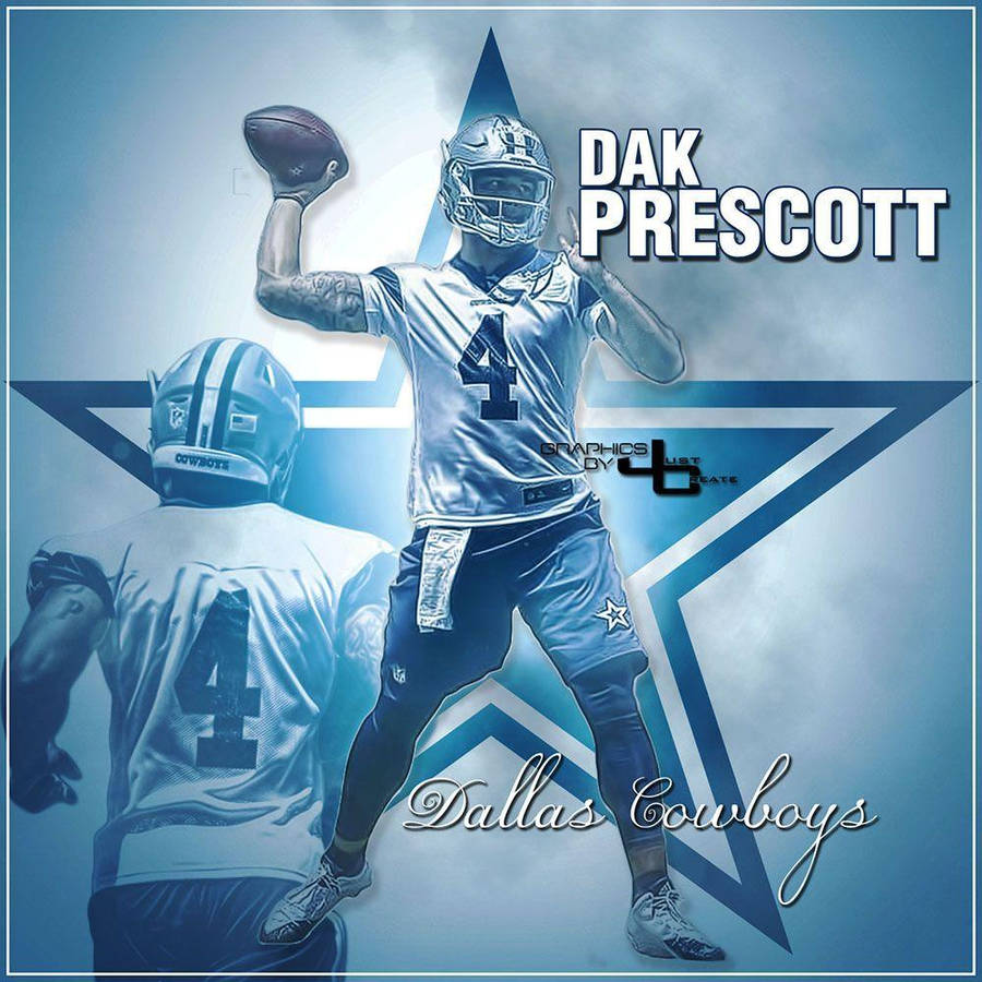 Dak Prescott Digital Poster Wallpaper