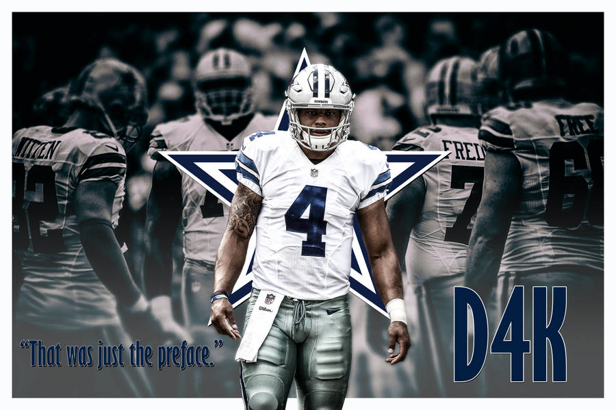 Dak Prescott Quote Art Wallpaper