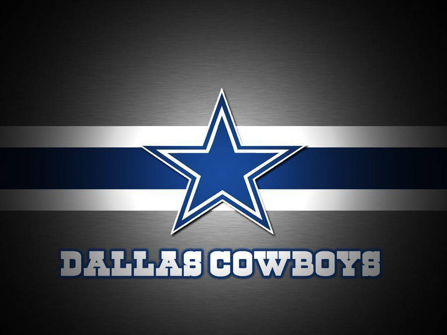 Dallas Cowboys Logo With Shadowy Gradient Wallpaper