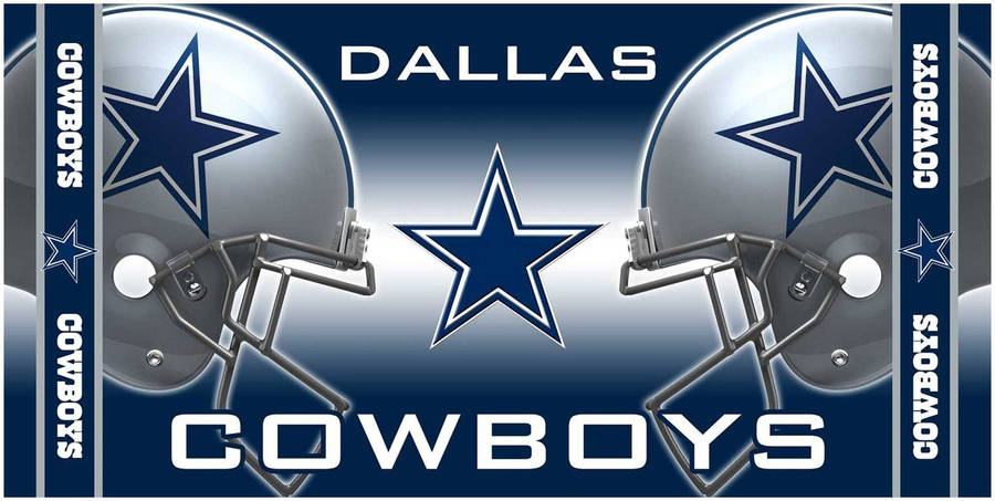Dallas Cowboys Mirrored Helmet Wallpaper