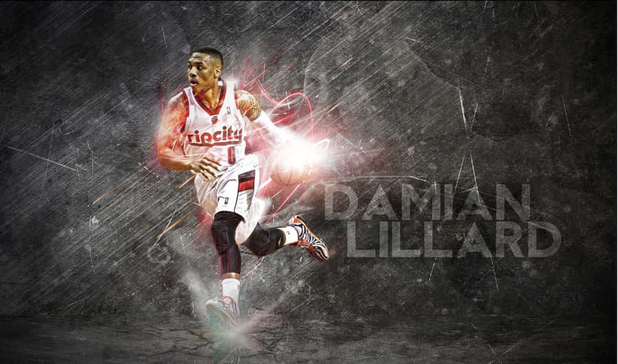 Damian Lillard Basketball Artwork Wallpaper