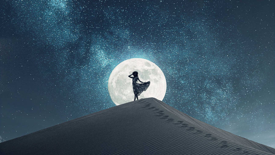 Dance In The Desert Moonlight Wallpaper