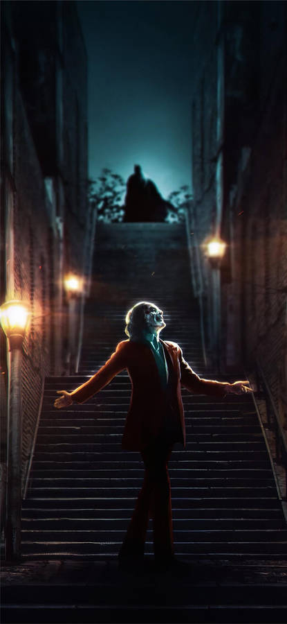 Dancing Clown On Stair Joker 2019 Wallpaper