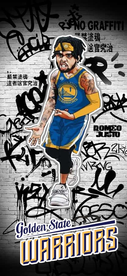 D’angelo Russell Gearing Up For The Upcoming Season With The Warriors. Wallpaper