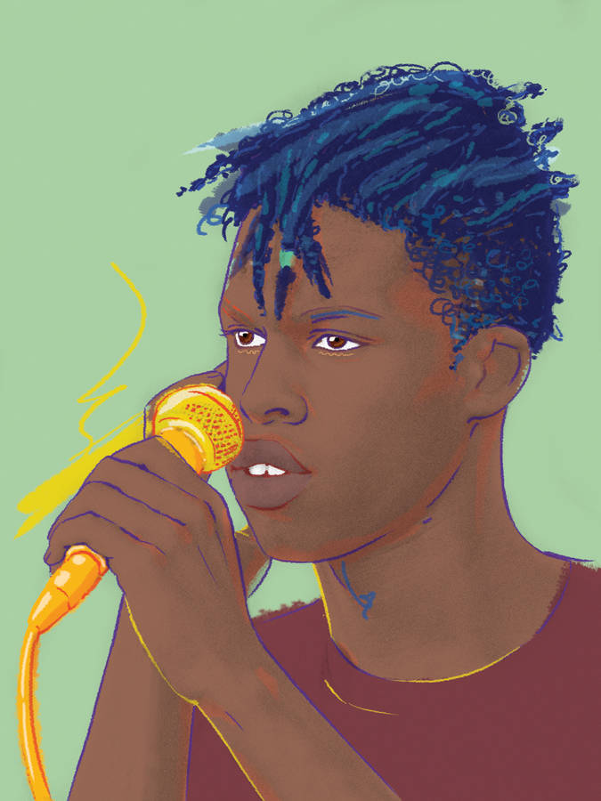 Daniel Caesar Digital Painting Wallpaper