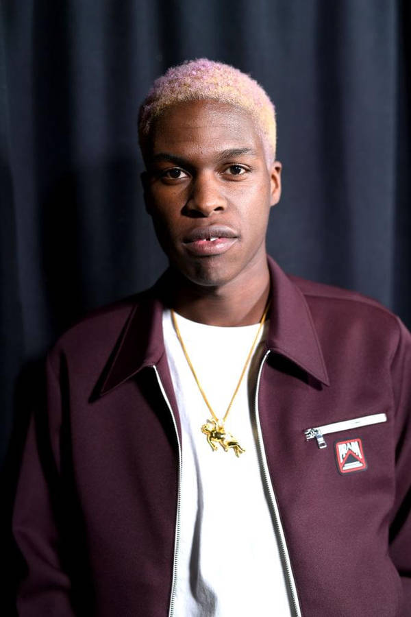 Daniel Caesar With Pink Hair Wallpaper