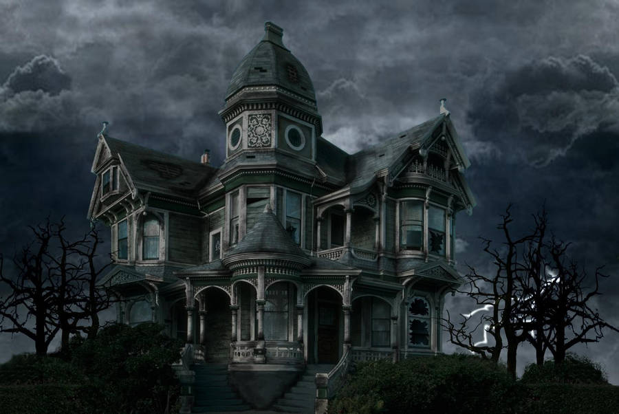 Dare To Visit The Haunted House This Halloween Wallpaper