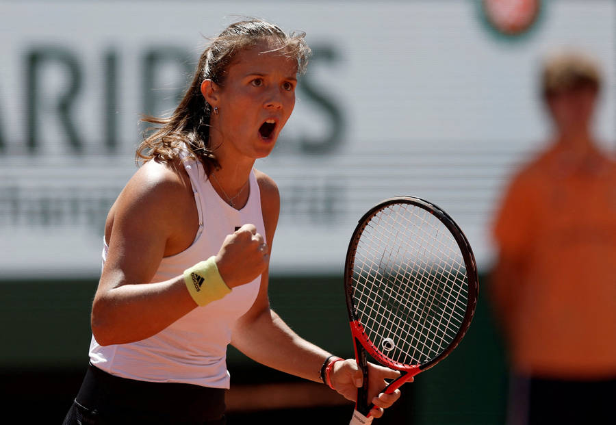 Daria Kasatkina Cheers Triumphantly Wallpaper