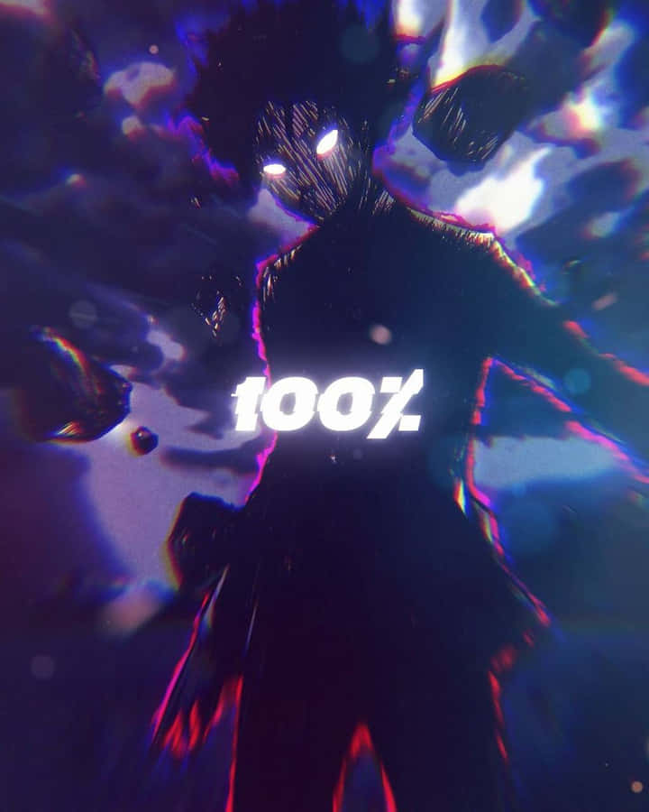 Dark 100% Mob Psycho Iphone Wallpaper