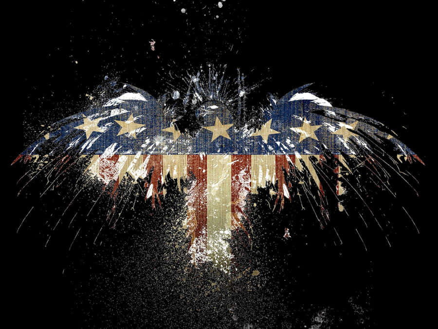 Dark_ American_ Flag_ Explosion Wallpaper