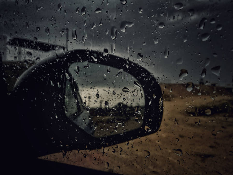 Dark And Raining Outside The Car Wallpaper