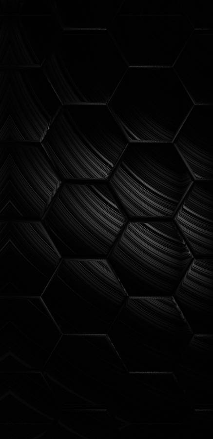 Dark Android Hexagon Background Wallpaper