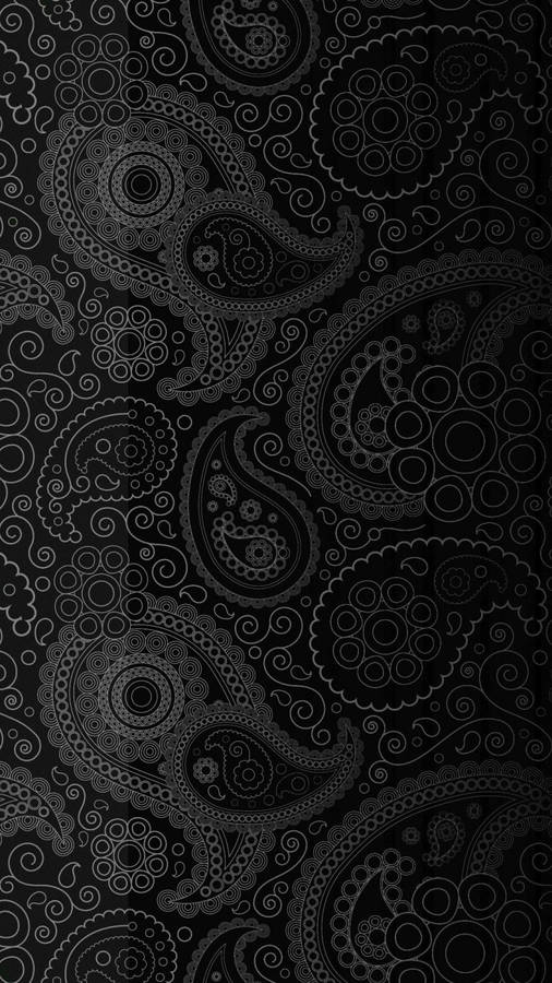 Dark Android Paisley Pattern Wallpaper