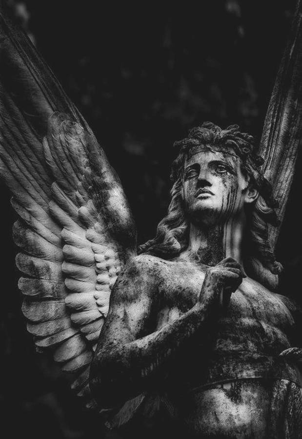 Dark Angel Statue Wallpaper