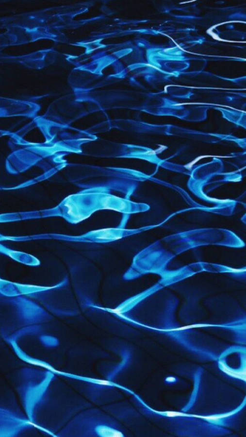 Dark Blue Aesthetic Tumblr Water Wave Wallpaper